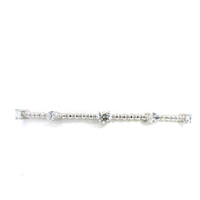 Load image into Gallery viewer, 14kt White Gold Diamond Bangle Bracelet
