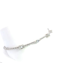 Load image into Gallery viewer, 14kt White Gold Diamond Bangle Bracelet
