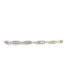 Load image into Gallery viewer, 14kt White Gold Diamond Bangle Bracelet
