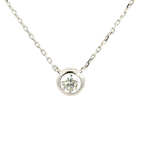 14kt White Gold Diamond Pendant