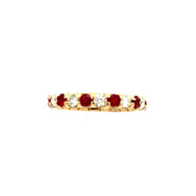 Load image into Gallery viewer, 14kt Yellow Gold Natural Ruby and Diamond Ring
