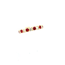 Load image into Gallery viewer, 14kt Yellow Gold Natural Ruby and Diamond Ring
