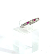 Load image into Gallery viewer, 14kt White Gold Natural Ruby and Diamond Ring
