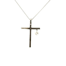 Load image into Gallery viewer, 14kt White Gold Diamond Cross Pendant

