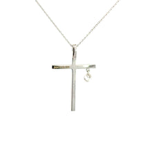 Load image into Gallery viewer, 14kt White Gold Diamond Cross Pendant

