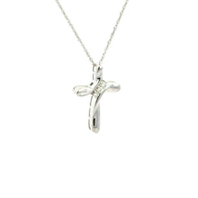 Load image into Gallery viewer, 14kt White Gold Diamond Cross Pendant
