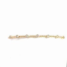 Load image into Gallery viewer, 14k  Yellow Gold Diamond Bangle Bracelet
