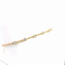 Load image into Gallery viewer, 14k  Yellow Gold Diamond Bangle Bracelet
