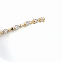 Load image into Gallery viewer, 14k  Yellow Gold Diamond Bangle Bracelet
