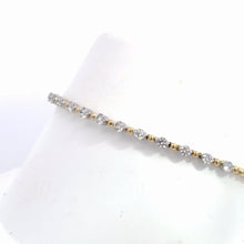 Load image into Gallery viewer, 14k  Yellow Gold Diamond Bangle Bracelet
