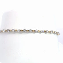 Load image into Gallery viewer, 14k  Yellow Gold Diamond Bangle Bracelet
