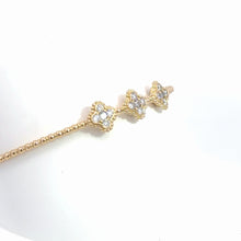 Load image into Gallery viewer, 14k  Yellow Gold Diamond Bangle Bracelet
