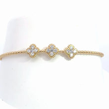 Load image into Gallery viewer, 14k  Yellow Gold Diamond Bangle Bracelet
