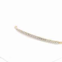 Load image into Gallery viewer, 14k  Yellow Gold Diamond Bangle Bracelet
