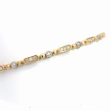 Load image into Gallery viewer, 14k  Yellow Gold Diamond Bracelet
