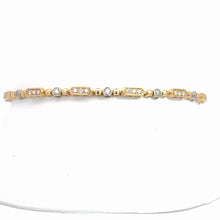 Load image into Gallery viewer, 14k  Yellow Gold Diamond Bracelet
