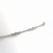 Load image into Gallery viewer, 14kt White Gold Diamond Bangle Bracelet
