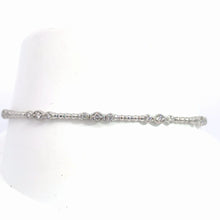 Load image into Gallery viewer, 14kt White Gold Diamond Bangle Bracelet
