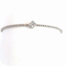 Load image into Gallery viewer, 14kt White Gold Diamond Bangle Bracelet
