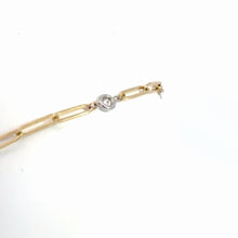 Load image into Gallery viewer, 14k  Yellow Gold Diamond Bracelet
