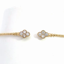 Load image into Gallery viewer, 14k  Yellow Gold Diamond Bangle Bracelet
