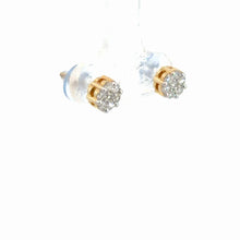 Load image into Gallery viewer, 14kt Yellow Gold Diamond Earrings
