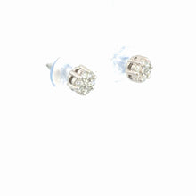 Load image into Gallery viewer, 14kt White Gold Diamond Earrings
