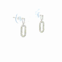Load image into Gallery viewer, 14kt White Gold Diamond Earrings
