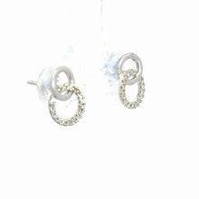 Load image into Gallery viewer, 14kt White Gold Diamond Earrings
