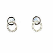 Load image into Gallery viewer, 14kt White Gold Diamond Earrings
