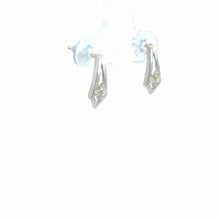 Load image into Gallery viewer, 14kt White Gold Diamond Earrings
