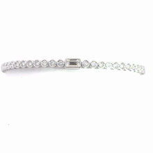 Load image into Gallery viewer, 14kt White Gold Diamond Bangle Bracelet
