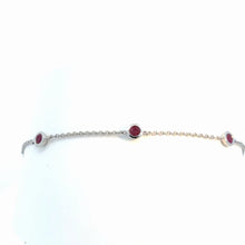Load image into Gallery viewer, 14kt White Gold Ruby Bracelet
