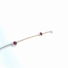 Load image into Gallery viewer, 14kt White Gold Ruby Bracelet

