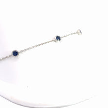 Load image into Gallery viewer, 14kt White Gold Sapphire Bracelet
