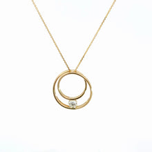 Load image into Gallery viewer, 14kt Yellow Gold Diamond Pendant
