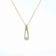 Load image into Gallery viewer, 14kt Yellow Gold Diamond Pendant
