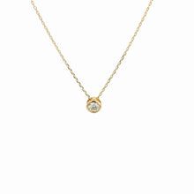 Load image into Gallery viewer, 14kt Yellow Gold Diamond Pendant

