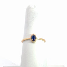 Load image into Gallery viewer, 14kt Yellow Gold Natural Blue Sapphire and Diamond Ring
