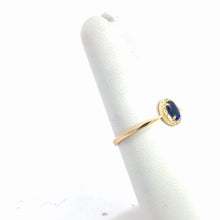 Load image into Gallery viewer, 14kt Yellow Gold Natural Blue Sapphire and Diamond Ring

