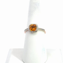 Load image into Gallery viewer, 14kt White Gold Citrine and Diamond Ring
