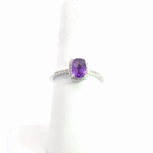 Load image into Gallery viewer, 14kt White Gold Amethyst Ring
