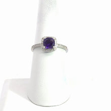 Load image into Gallery viewer, 14kt White Gold Amethyst Ring
