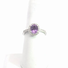 Load image into Gallery viewer, 14kt White Gold Amethyst Ring
