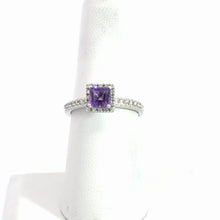 Load image into Gallery viewer, 14kt White Gold Amethyst Ring
