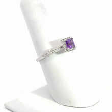 Load image into Gallery viewer, 14kt White Gold Amethyst Ring
