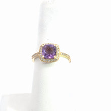Load image into Gallery viewer, 14kt Yellow Gold Amethyst Ring
