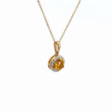 Load image into Gallery viewer, 14kt Yellow Gold and Citrine Pendant
