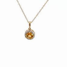 Load image into Gallery viewer, 14kt Yellow Gold and Citrine Pendant
