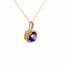 Load image into Gallery viewer, 14Kt Yellow  Gold and Amethyst Pendant
